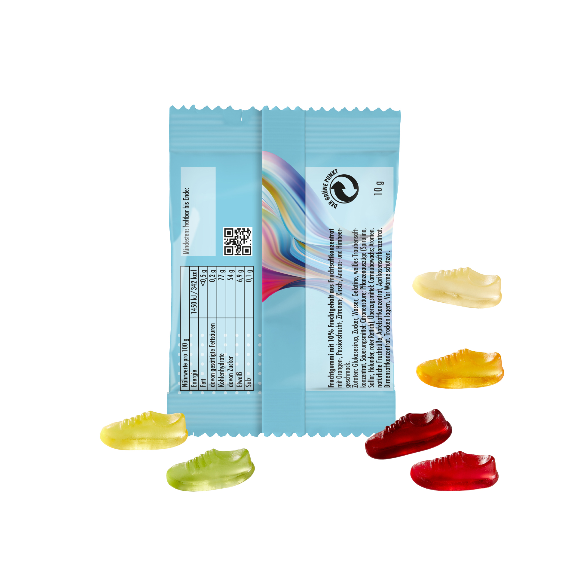 Fruchtgummi Joggingschuhe 10 g