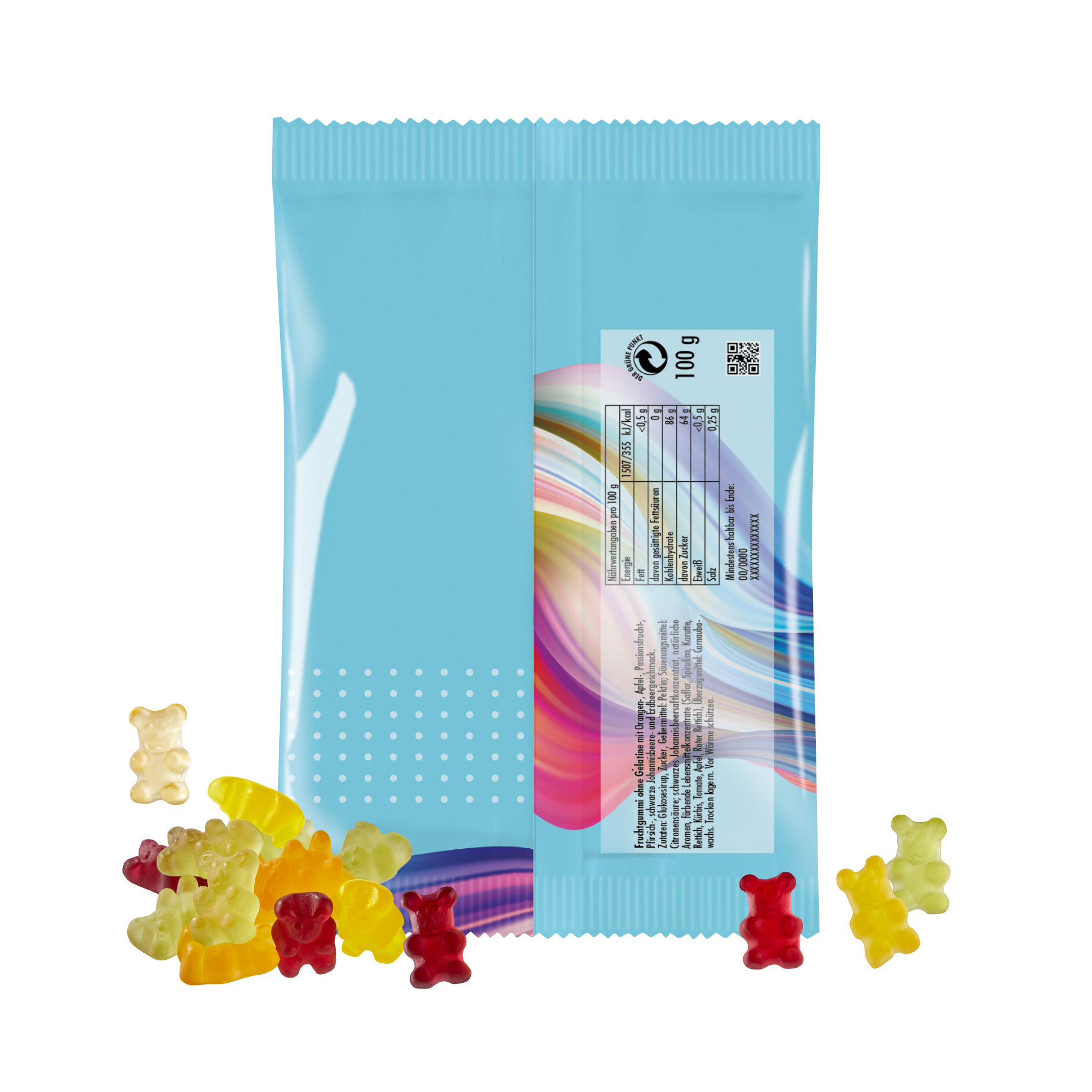 Fruchtgummi vegane Bärchen 100 g